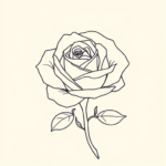 Broken rose with loose petals