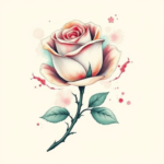 Rose stem with thorns only, no flower