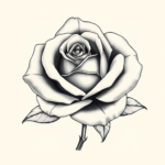 Rose With Missing Petals in a Perfect Pattern. Several petals are gone, but the gaps form a deliberate geometric rhythm, making the absence feel intentional rather than damaged.