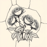 Roses growing through cracks