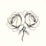 two roses inverted