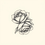 two roses inverted