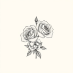 two roses inverted