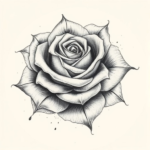 a pile of rose petals stacked vetrically