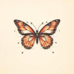 Abstract butterfly tattoo