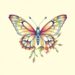 butterfly with open wings