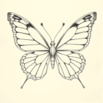 butterfly with open wings