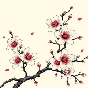 Cherry Blossoms Japanese Tattoo