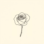 dainty, simple rose