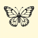 Doddle butterfly tattoo