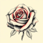 Fully bloomed rose head