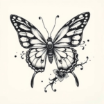 Japanese butterfly tattoo