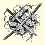 Katana Sword Japanese Tattoo