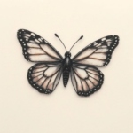 Micro realism butterfly tattoo