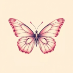 Pastel butterfly tattoo