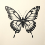 Realism butterfly tattoo