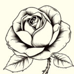 Rose bloom cut close