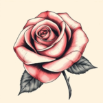 Rose bloom with loose edges