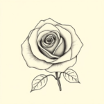 Rose viewed from above