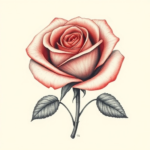 Rose with extended petals