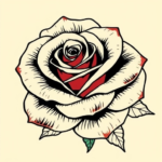 Rose with textured petals