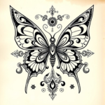 Thai butterfly tattoo