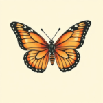 traditional butterfly tattoo