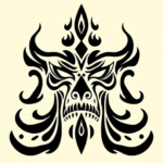 Tribal face tribal tattoo