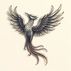 3D Phoenix Tattoo