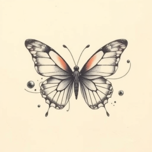 Abstract Butterfly Tattoo