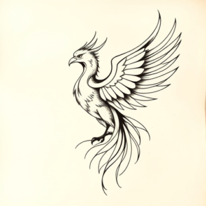 Abstract Phoenix Tattoo