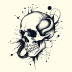 Abstract Skull Tattoo