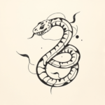 Abstract Snake Tattoo