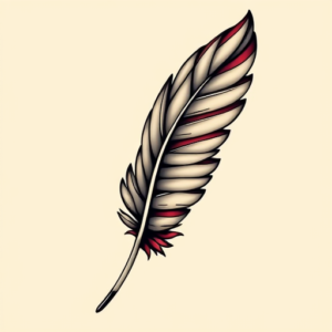 Anime Feather Tattoo