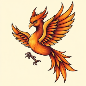 Anime Phoenix Tattoo