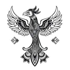 Aztec Phoenix Tattoo