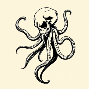 Black Ink Medusa Tattoo