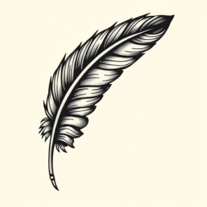 Chicano Feather Tattoo