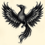 Dark Art Phoenix Tattoo