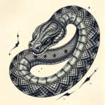 Fantasy Realism Snake Tattoo