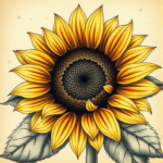 Fantasy Realism Sunflower Tattoo