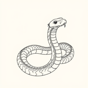 Fine Line Snake Tattoo