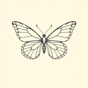 Geometric Butterfly Tattoo