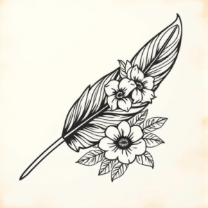 Hawaiian Feather Tattoo