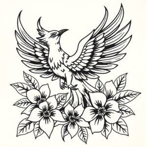 Hawaiian Phoenix Tattoo