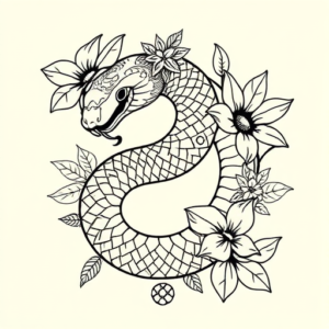 Hawaiian Snake Tattoo