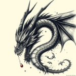 Horror Realism Dragon Tattoo