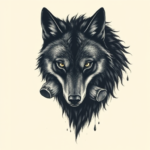 Horror Realism Wolf Tattoo