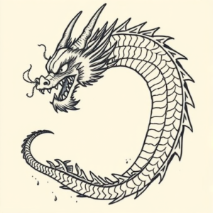 Illustrative Dragon Tattoo