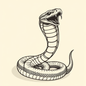 Illustrative Snake Tattoo
